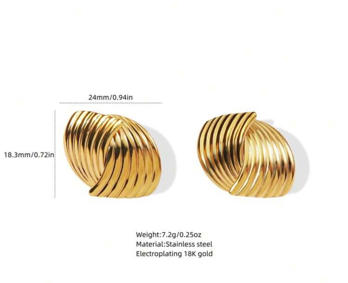 Avalina statement studs