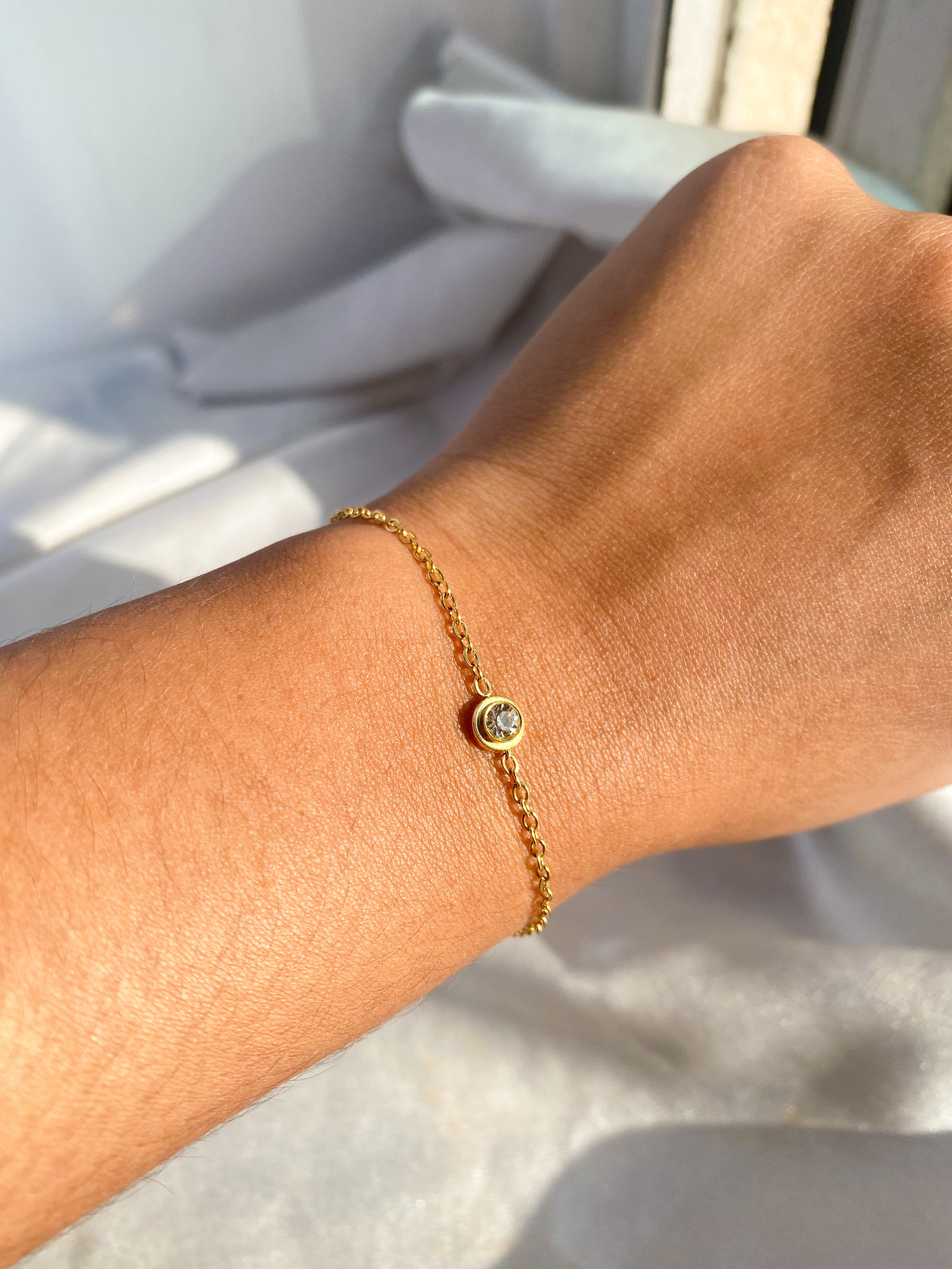 Minimal stone bracelet – Evana Jewellery