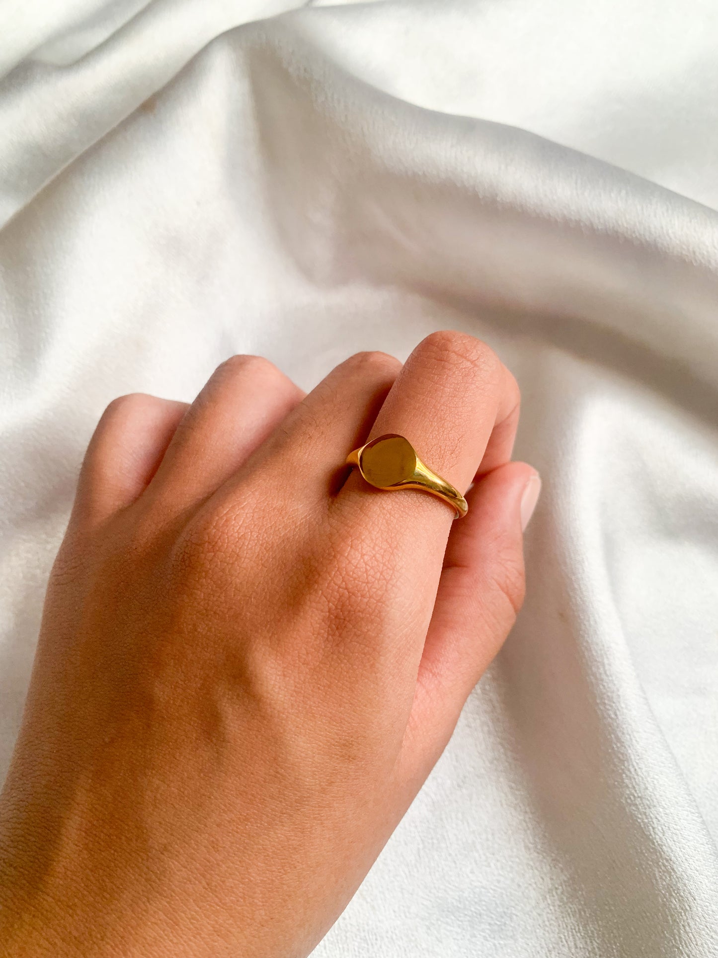 Gold signet ring