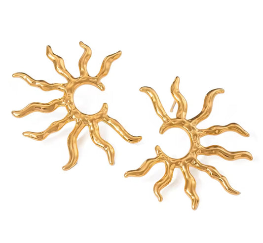 Vintage Sun Statement Studs