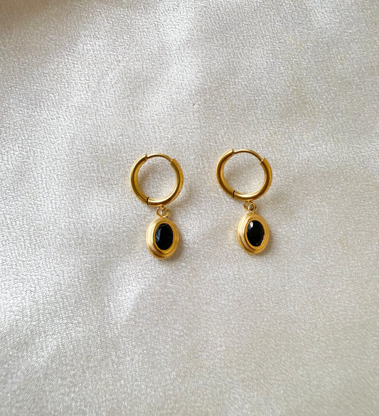 Noir Luxe Hoops
