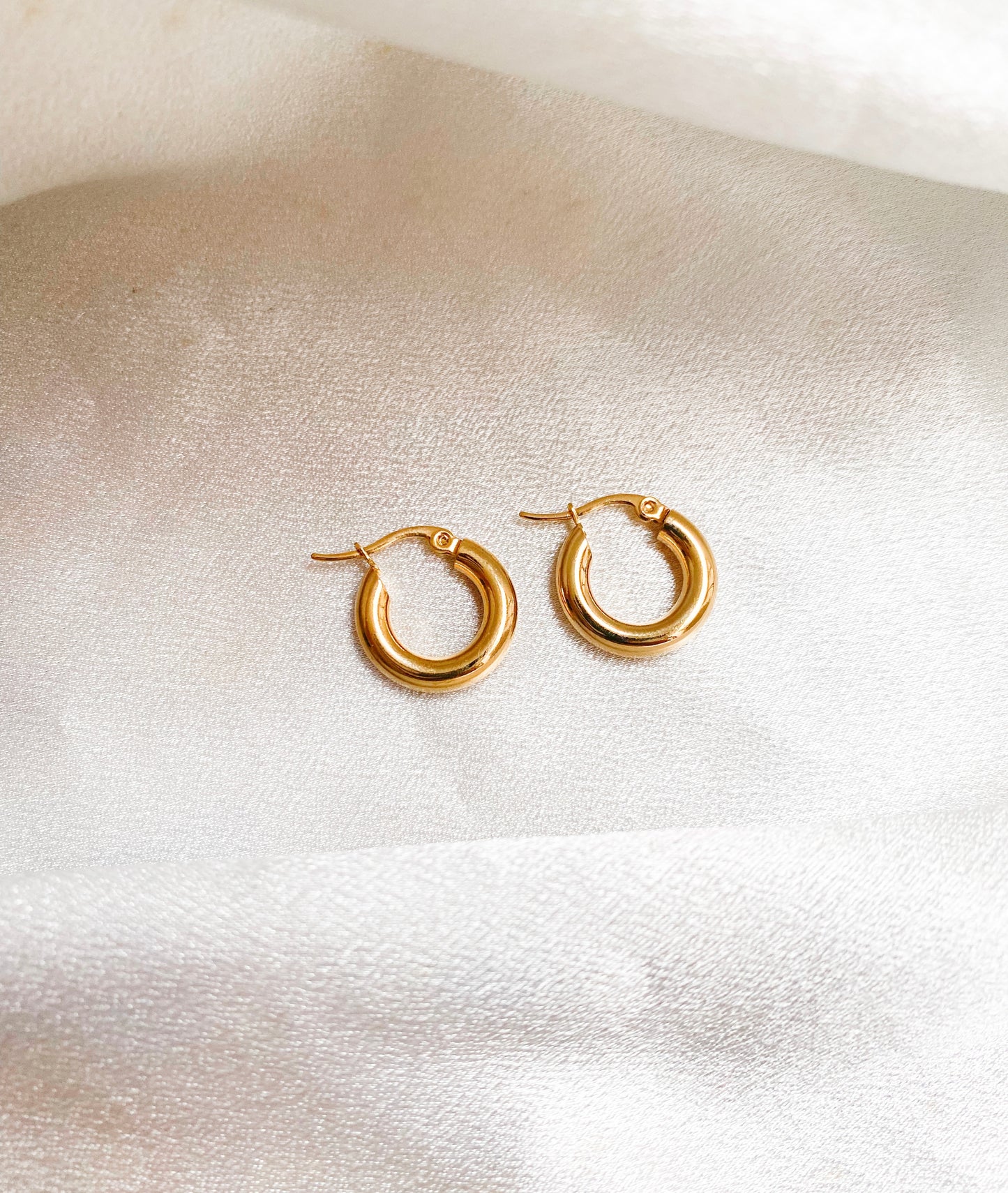 Armani gold hoops