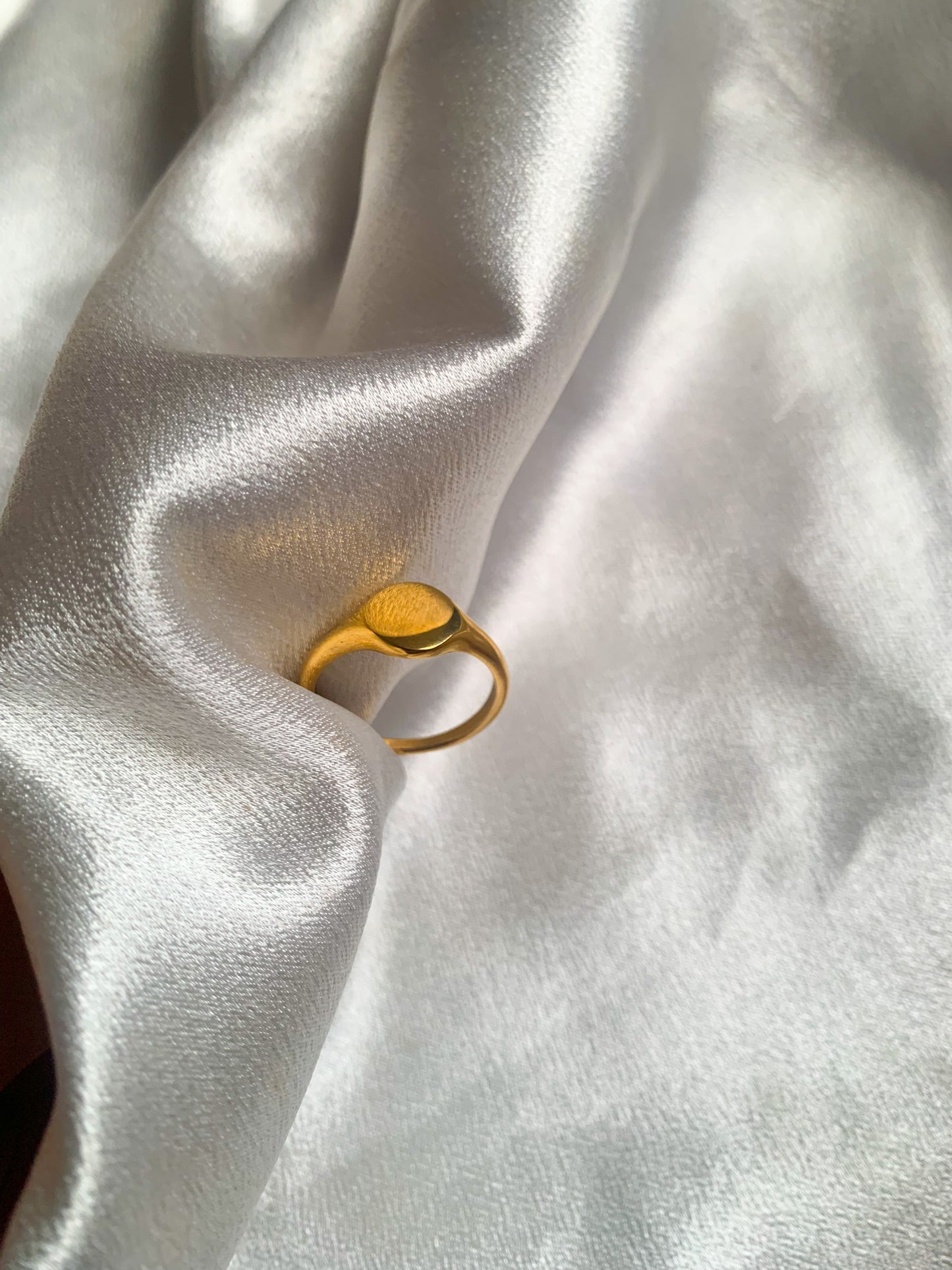 Gold signet ring