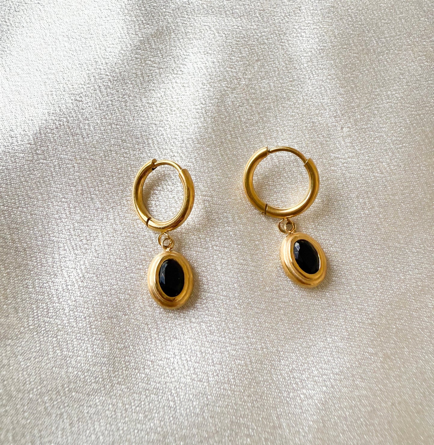 Noir Luxe Hoops