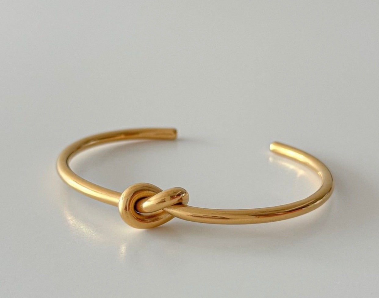 Love knot cuff bangle